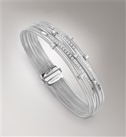 Bracelet Marco Bicego Woman Goa in White Gold Diamante 0.56 Ct BG686-B2 - BG686-B2